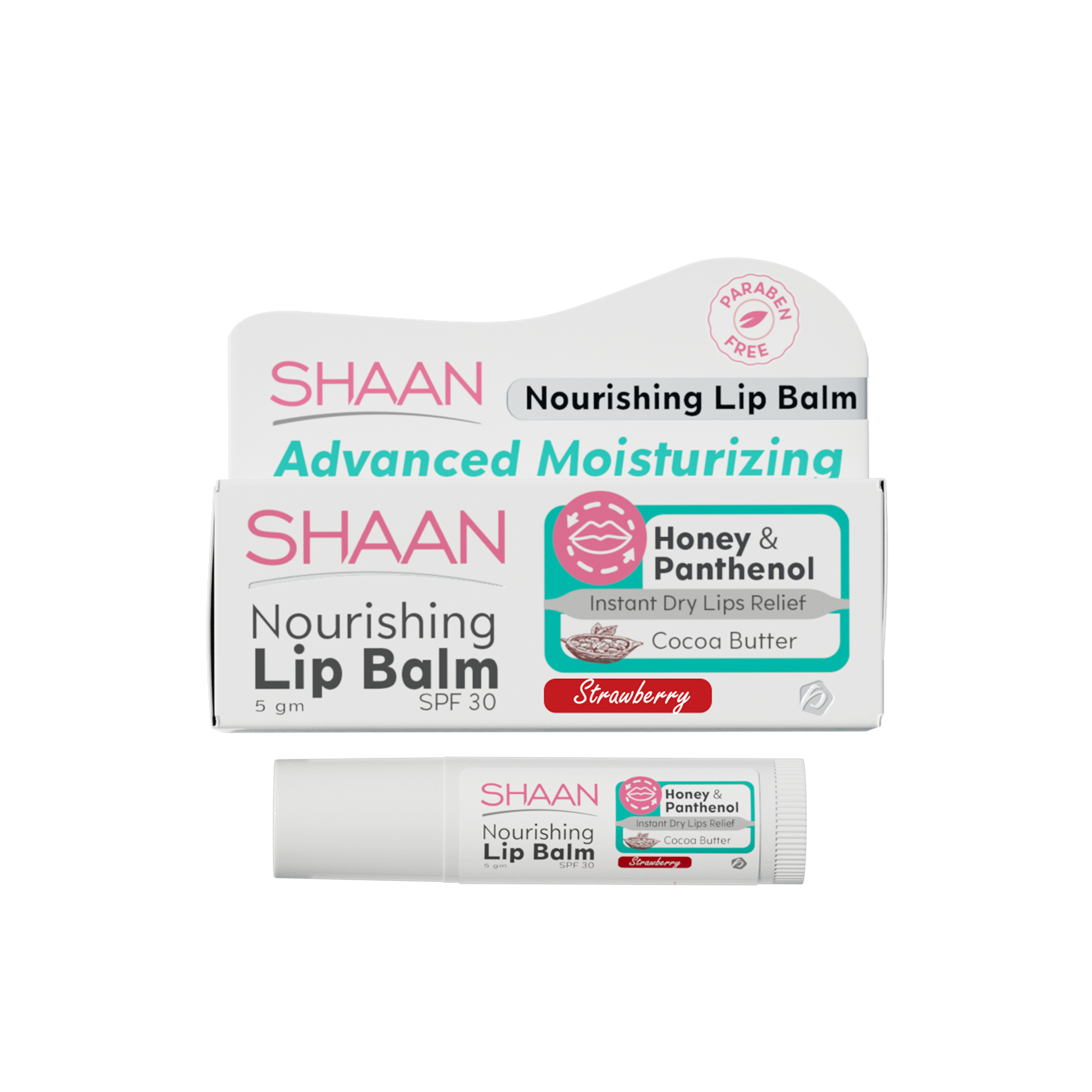 شان مرطب شفايف فراولة 5 جم