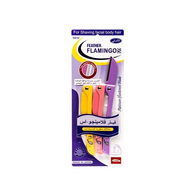 Feather Flamingos Facial Razor Set