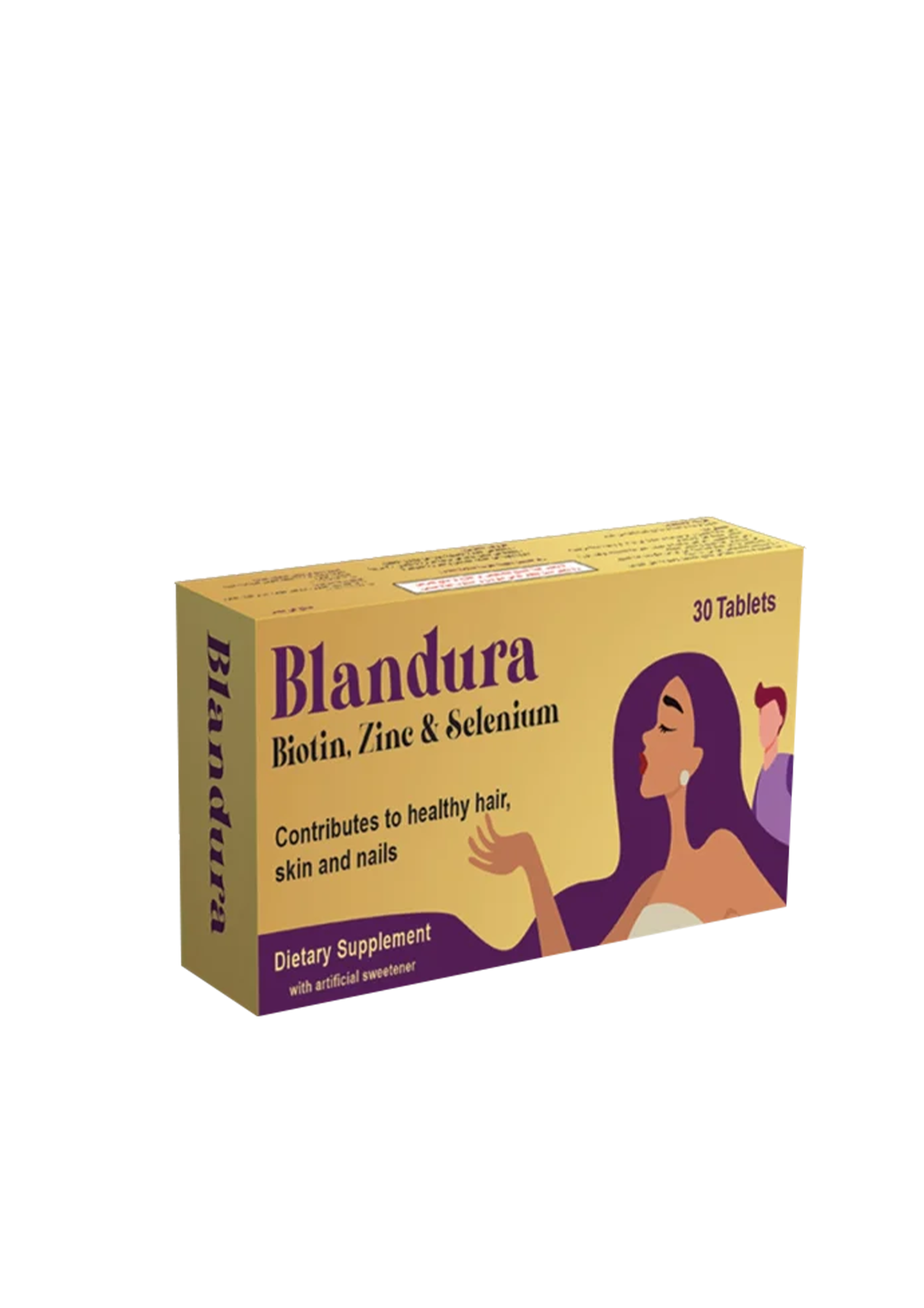 بلاندورا بيوتين وزنك وسيلينيوم - 30 قرص